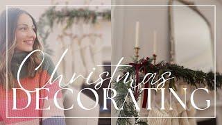 THRIFTY CHRISTMAS DECORATE WITH ME 2024 | Living room Christmas home decor on a budget!