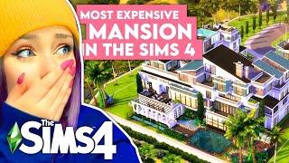 I'm Building The MOST EXPENSIVE Modern Mansion in The Sims 4 .. again // SIMS 4 BUILD CHALLENGE
