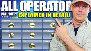 CODM Operator Skills Explained with STATS!!  COD Mobile Operators Explained!