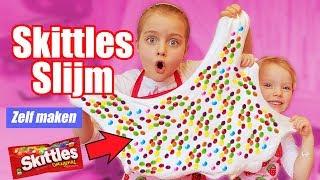 SKITTLES SLIJM MAKEN!! [D.I.Y. SLIME] DeZoeteZusjes