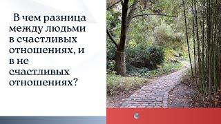 В чем разница между людьми в счастливых отношениях, и в не счастливых отношениях?