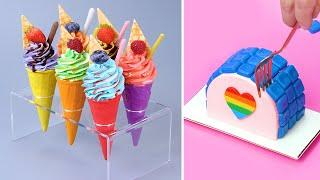  Yummy & Perfect Cake Decorating Tutorials | Most Satisfying Rainbow Cake Decorating Compilation