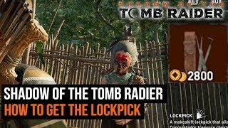 How to get the lockpick and open treasure chests in Shadow of the Tomb Raider