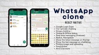 WhatsApp Clone React Native Expo (Firebase) - App demo