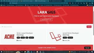 gigs platform built using Laravel MVC