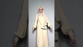 Knit dress super nyaman #shopee #shopeehaul #racunshopee #ootd #ootdhijab #outfit #hijab #haul