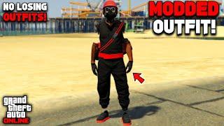 GTA 5 Online Easy Black Joggers Modded Outfit With Invisible Arms! (No Transfer)