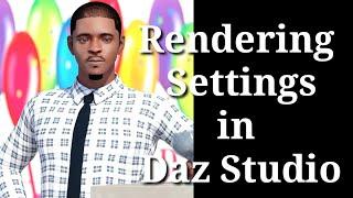 (Fast) Rendering Settings in Daz Studio