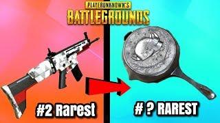 TOP 10 RAREST SKINS IN PUBG! - PlayerUnknownsBattlegrounds Rare Items