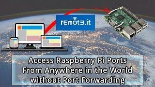 Access Raspberry Pi ports from anywhere in the world without port forwarding using Remote.it