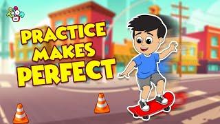 Practice makes perfect | Animated Stories | English Cartoon | Moral Stories | PunToon Kids