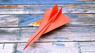 Paper Fighter Plane Making Easy Instructions | Best Paper Airplane That Fly | Origami Paper Airplane