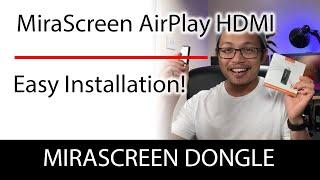 How To Install MiraScreen DK7 Wireless HDMI Display Receiver on iOS iPhone iPad (AirPlay Help Video)