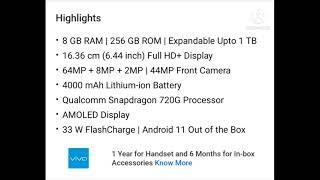 Vivo v20 vs Vivo y73