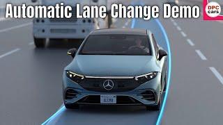 Mercedes Automatic Lane Change Demo