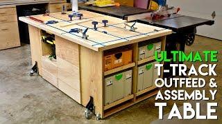 ULTIMATE T-Track Assembly & Outfeed Table / Workbench with Systainer Storage | How To Build