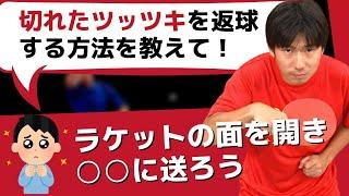 卓球｜切れたツッツキを返球する方法【ぐっちぃ切り抜き】