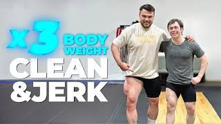 TOROKHTIY vs MORRIS: Heavy Snatch And C&J Training – 3 Months After Paris in Hampton’s Home Gym