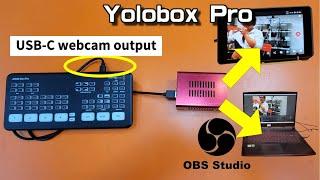 atem mini pro connect to Yolobox pro & OBS STUDIO | USB-C webcam output