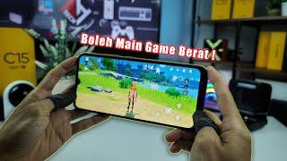 Berbaloi Ke Beli realme C15 ? RM599 Dapat 6000mAh + Cip Snapdragon ! Test Main Genshin Impact/PUBG