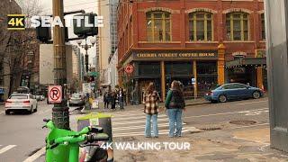 [4k 60fps] SEATTLE Walk : This is Pioneer Square