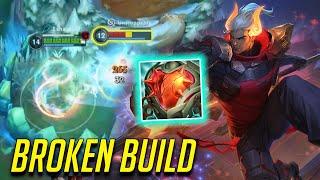 WILD RIFT JARVAN HEARTSTEEL INSANELY BROKEN JUNGLE BUILD FOR 5.2B