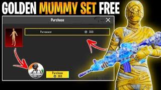 FREE GOLDEN MUMMY SET | HOW TO GET FREE MUMMY SET IN BGMI 2024 (100% WORKING)