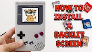 Gameboy DMG Original - How to Install a Funny Playing IPS Backlit Screen Retro Modding