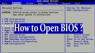 How to Enter BIOS Configuration on Windows 10