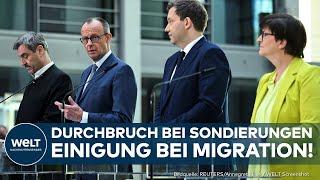 UNION UND SPD: Migrations-Hammer kommt! Merz nennt Details! Sondierungen erfolgreich abgeschlossen