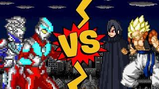 M.U.G.E.N Battles | Ultraman Ginga/Ultraman Z vs Gogeta Super Saiyan/Sasuke (BNG)