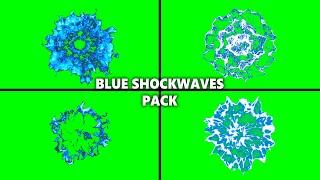 Blue Shockwave Effects Pack (green screen)