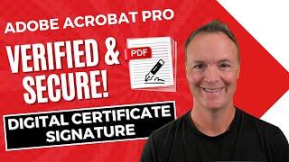 How to Create a Digital Certificate Signature in Adobe Acrobat Pro