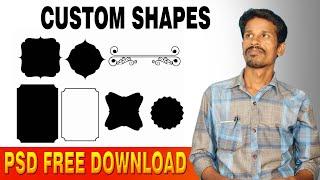 How to create Custom Shape in Photoshop in Tamil | Valavan Tutorials