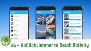 RecyclerView part 6 - OnClickListener to Detail Activity - Android Studio Tutorial