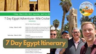 7 Days Egypt Itinerary: Nile Cruise, Cairo, Giza, Luxor, Aswan, and Alexandria!