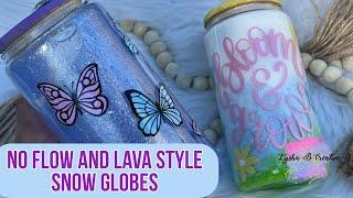 No Flow and Lava Style glitter globe, New  style snow globe tumblers, how to fill a snow globe