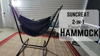 SUNCREAT 2-in-1 Convertible Hammock (large hammock swing and chair) | Product Review