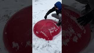 Freezing Giant Water Balloons Overnight #shorts