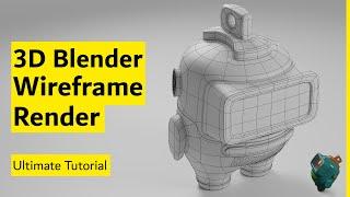 The Ultimate Blender Tutorial For Wireframe Render!