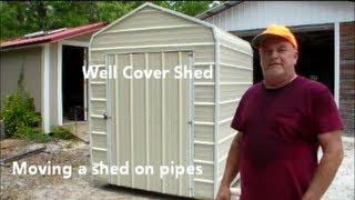 Moving a shed with PVC pipes