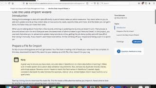 Learn to use the Data Import Wizard in Salesforce
