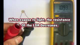 How To Test LDR Sensor(Light Dependent Resistor) or Photoresistor With Digital Multimeter