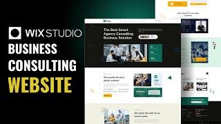 Business Consulting Website Landing page design in WIX STUDIO - No Quick Method!