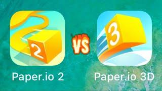 Paper.io 2 vs. Paper.io 3D || Voodoo Games || ios,android