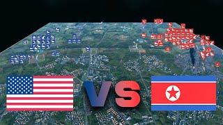 50.000 USA ARMY vs 50.000 NORTH KOREA ARMY | WARNO