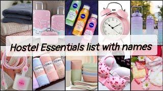 Hostel essentials packing list names/everything you need for hoste/hostel jate waqt kya lena chahiye