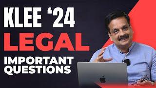 Legal Practise Questions for KLEE 2024 | Kerala LLB Notification | New Exam Pattern