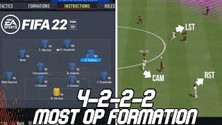 FIFA 22 WHY 4222 IS THE BEST FORMATION AFTER PATCH! Best Custom Tactics & Instructions