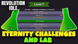 ETERNITY CHALLENGES and LAB UNLOCK // REVOLUTION IDLE